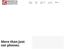 Tablet Screenshot of musicaacoustics.jp